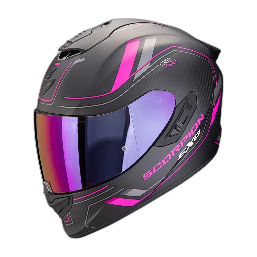 Scorpion Exo-1400 Evo II Carbon Air Mirage Matt Black-Pink