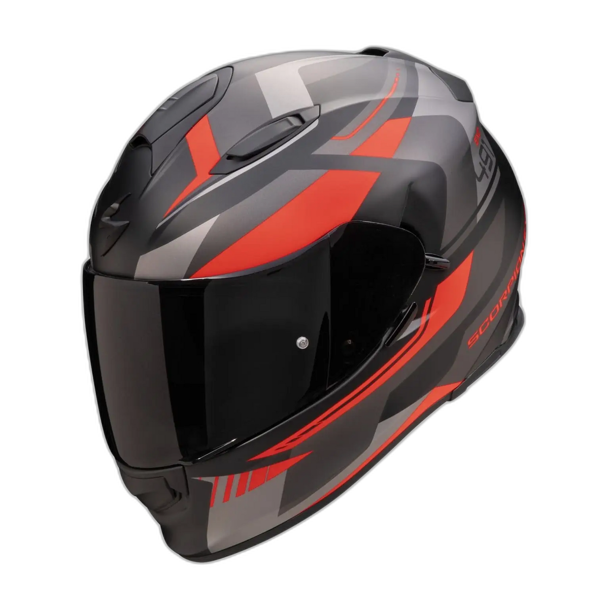 Scorpion Exo-491 Abilis Matt Black-Silver-Red