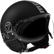 Momo Jet FGTR Classic Nero Opaco Silver