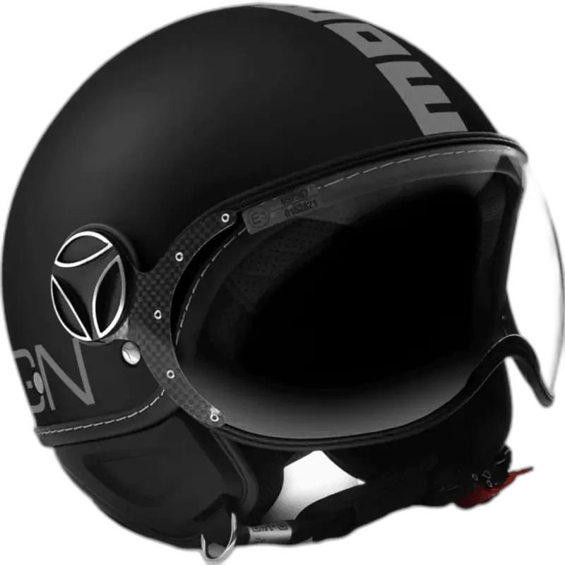 Momo Jet FGTR Classic Nero Opaco Silver