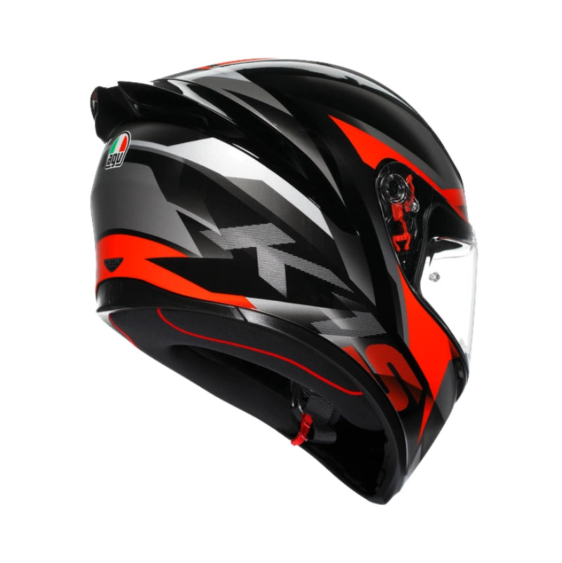 AGV K1 S Fastlap Black Grey Red Ultravision vizier