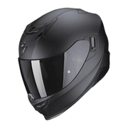 Scorpion Exo-520 Evo Air motorhelm in mat zwart met sportief design en geavanceerde functies.