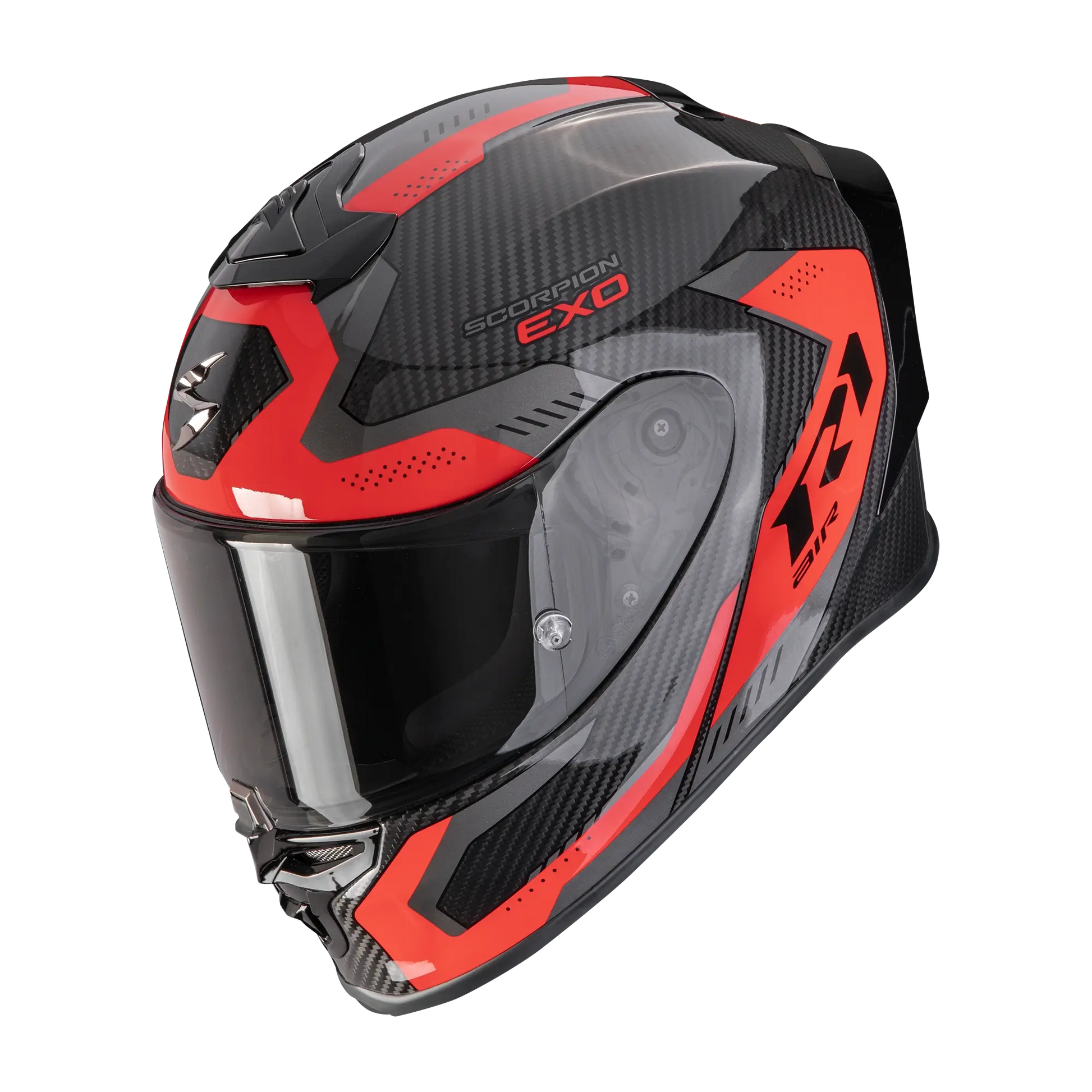 Scorpion EXO R1 EVO Carbon Air Propel Black Red integraalhelm