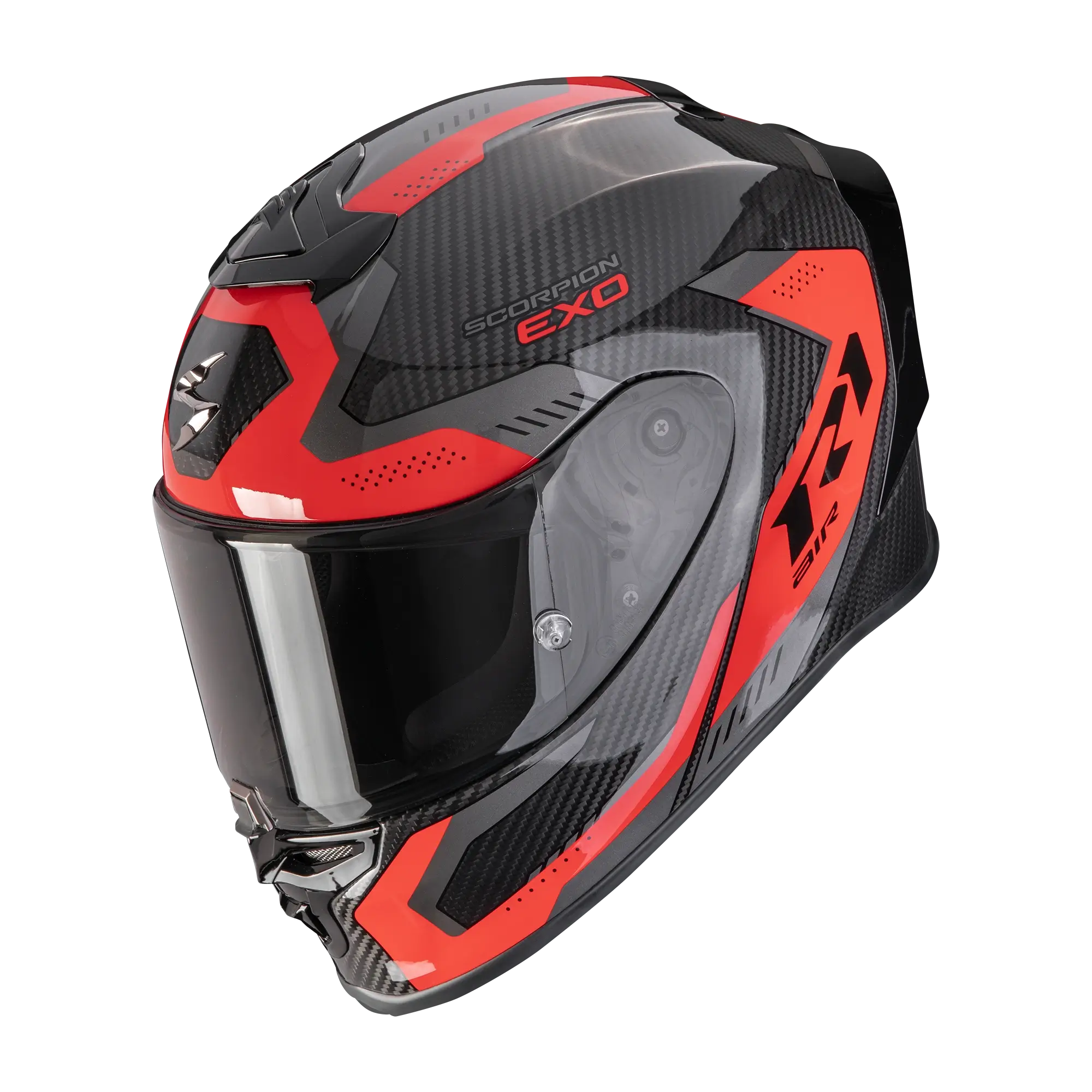 Scorpion EXO R1 EVO Carbon Air Propel Black Red integraalhelm