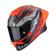 Scorpion EXO-R1 Evo II Air Valere motorhelm matt black red zijaanzicht