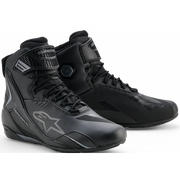 Alpinestars Faster 4 Drystar motorschoenen – zwart-grijs frontal view