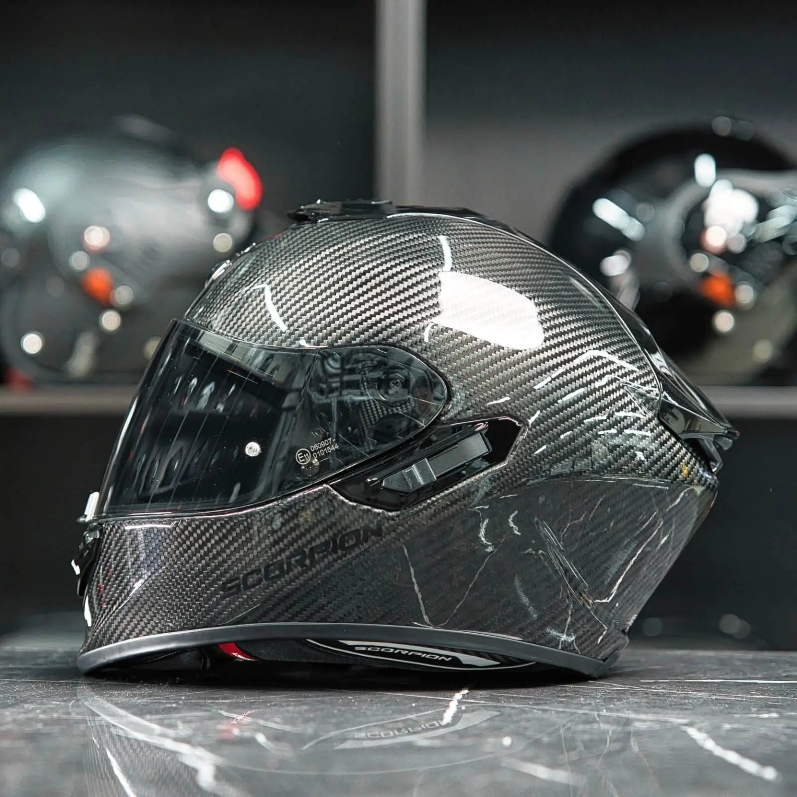 Scorpion Exo-1400 Evo II Carbon Air Solid Glossy Black