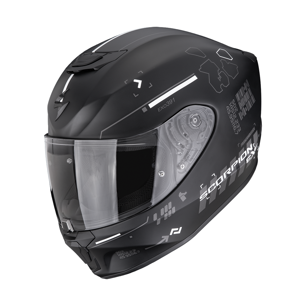 Scorpion Exo-391 Iron Matt Black Silver