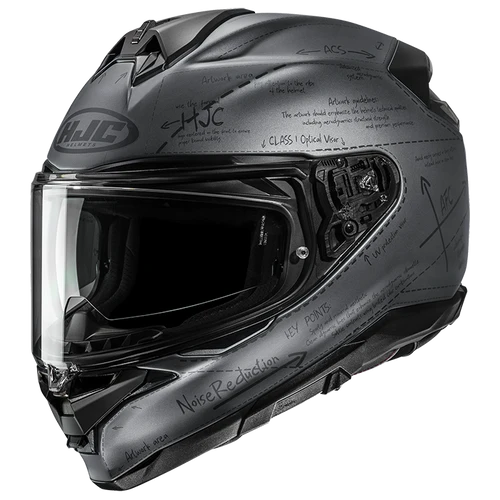 HJC F72 Odyssea Zwart Grijs
