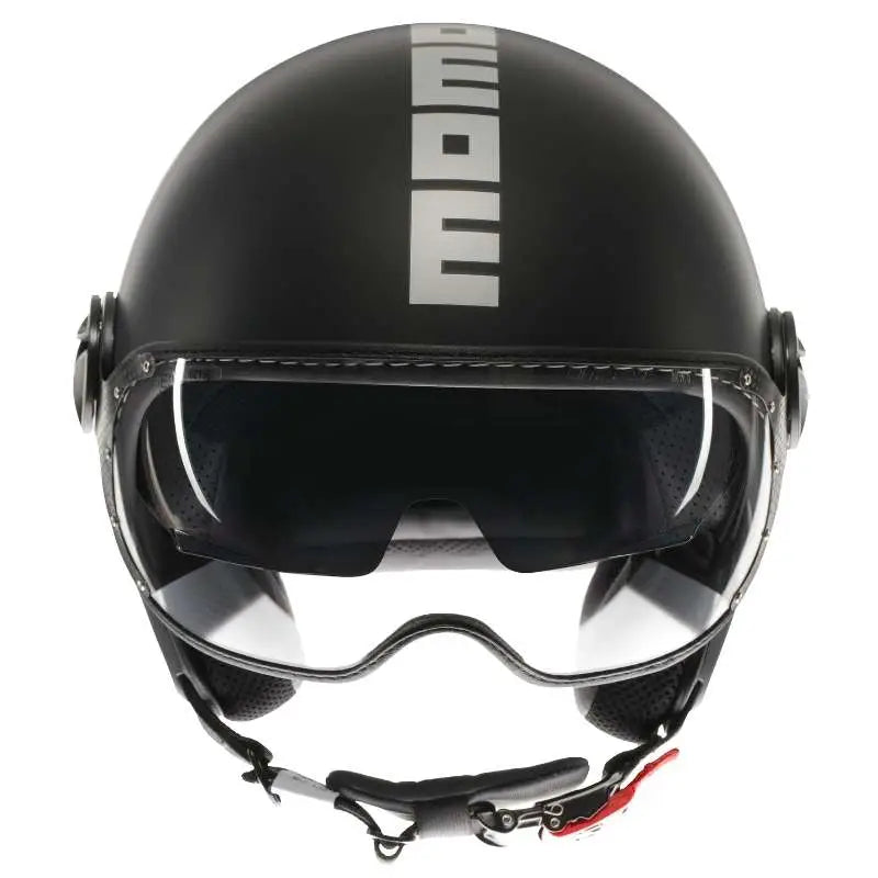 Momo FGTR EVO HIP Matt Black Silver