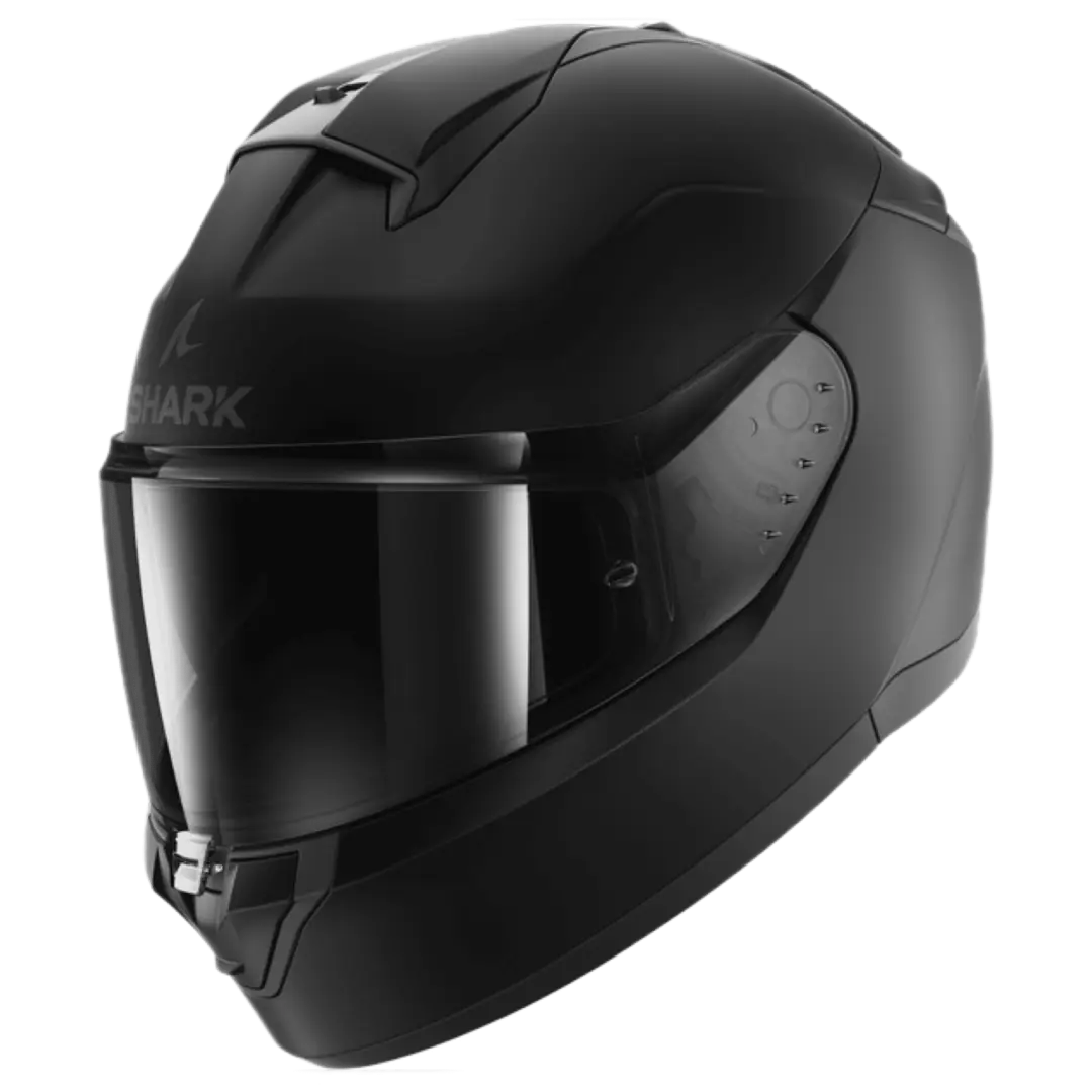 Shark Ridill 2 motorhelm in mat zwart met strak en veelzijdig design, ideaal voor dagelijks gebruik.