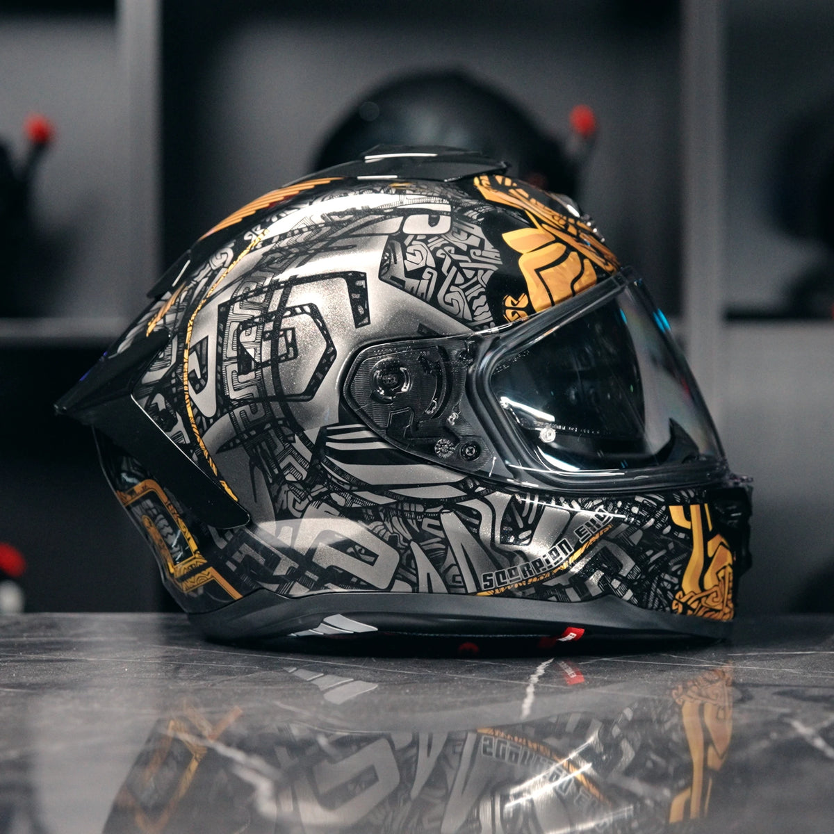 Scorpion EXO-1500 Apus Black Grey Gold