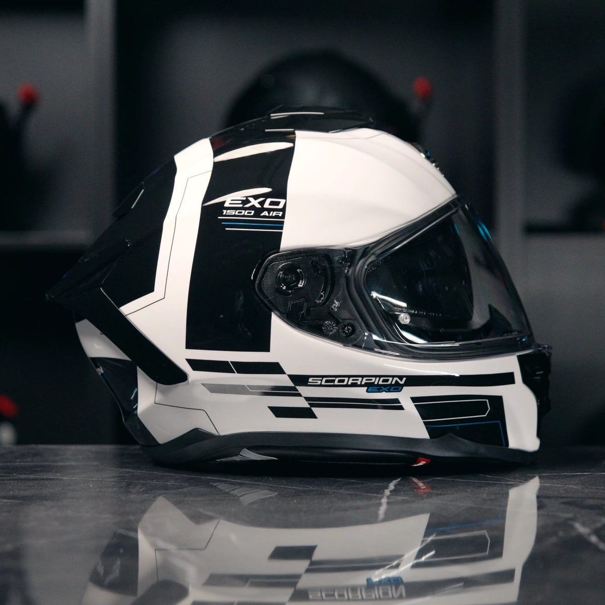 Scorpion EXO-1500 Dual White Black Blue