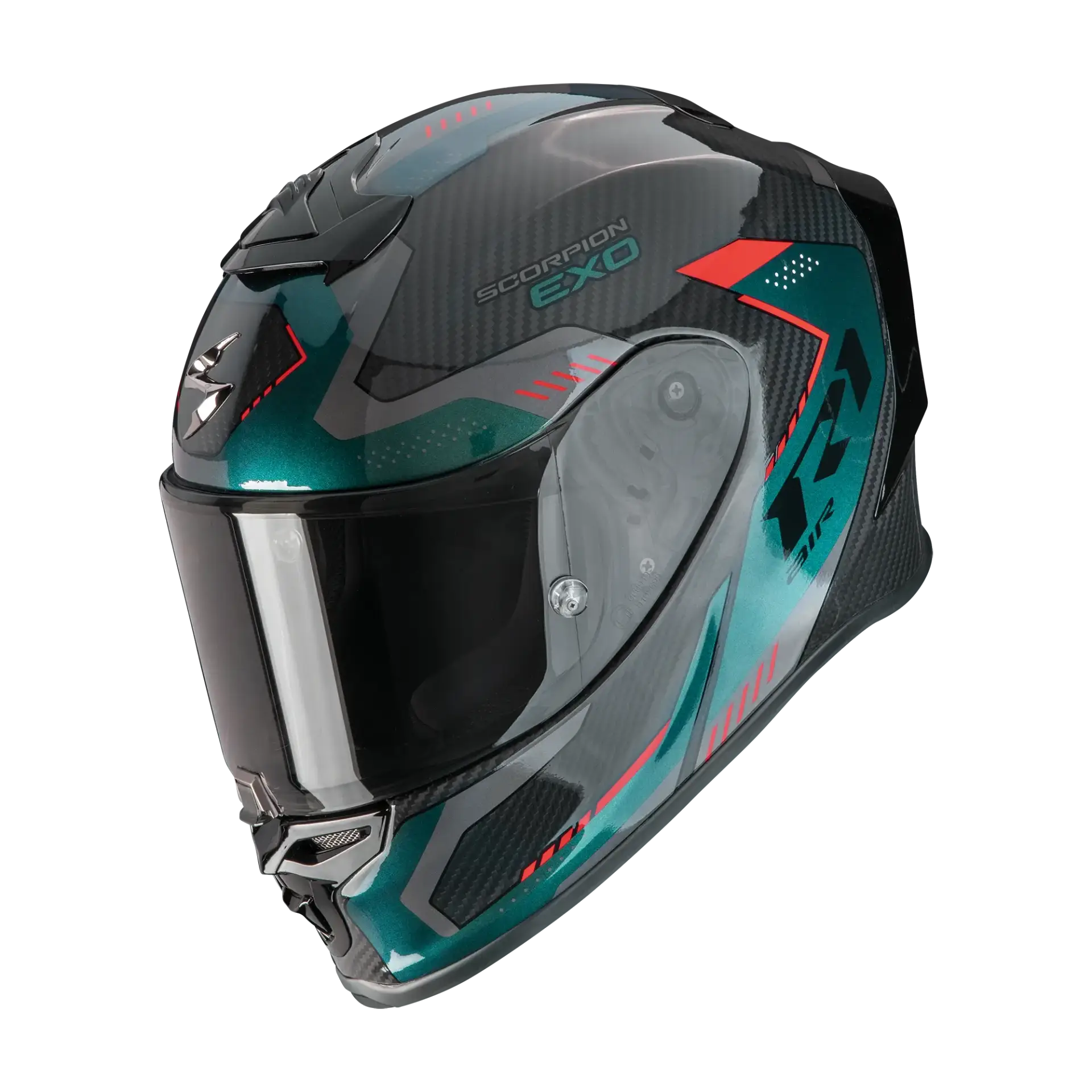 Scorpion EXO R1 EVO Carbon Air Propel Black Green sport integraalhelm