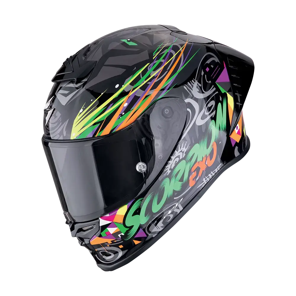 Scorpion Exo-R1 Evo II Air Savage Black Green Orange