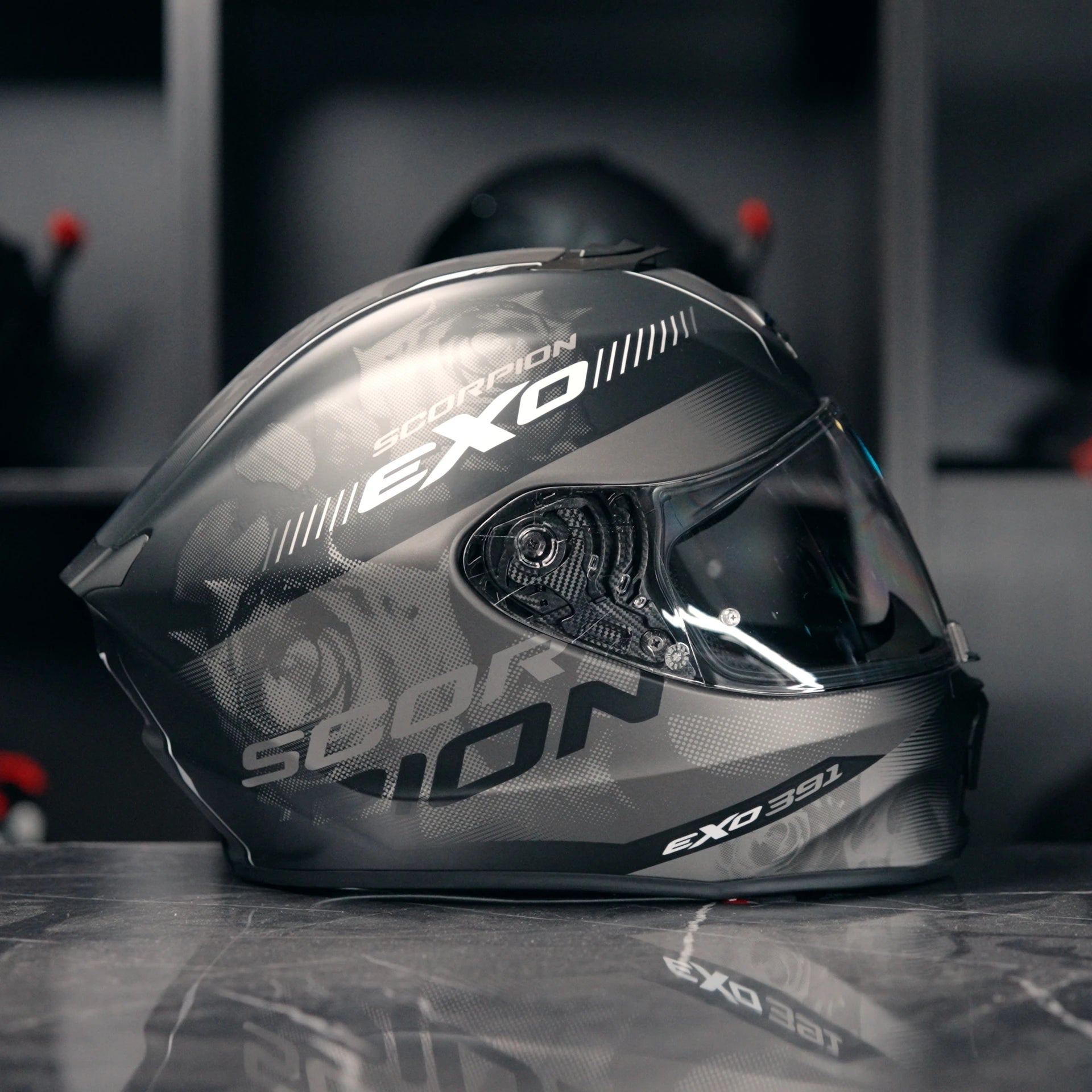 Scorpion Exo-391 Ava Matt Black-Silver