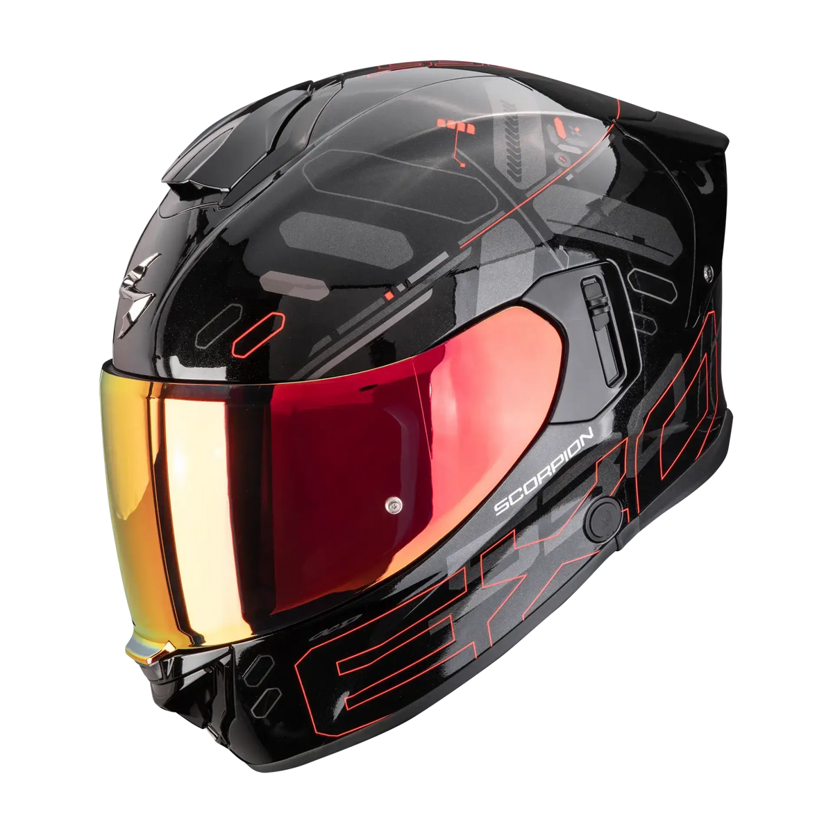 Scorpion EXO-530 Fond Metal Black Red