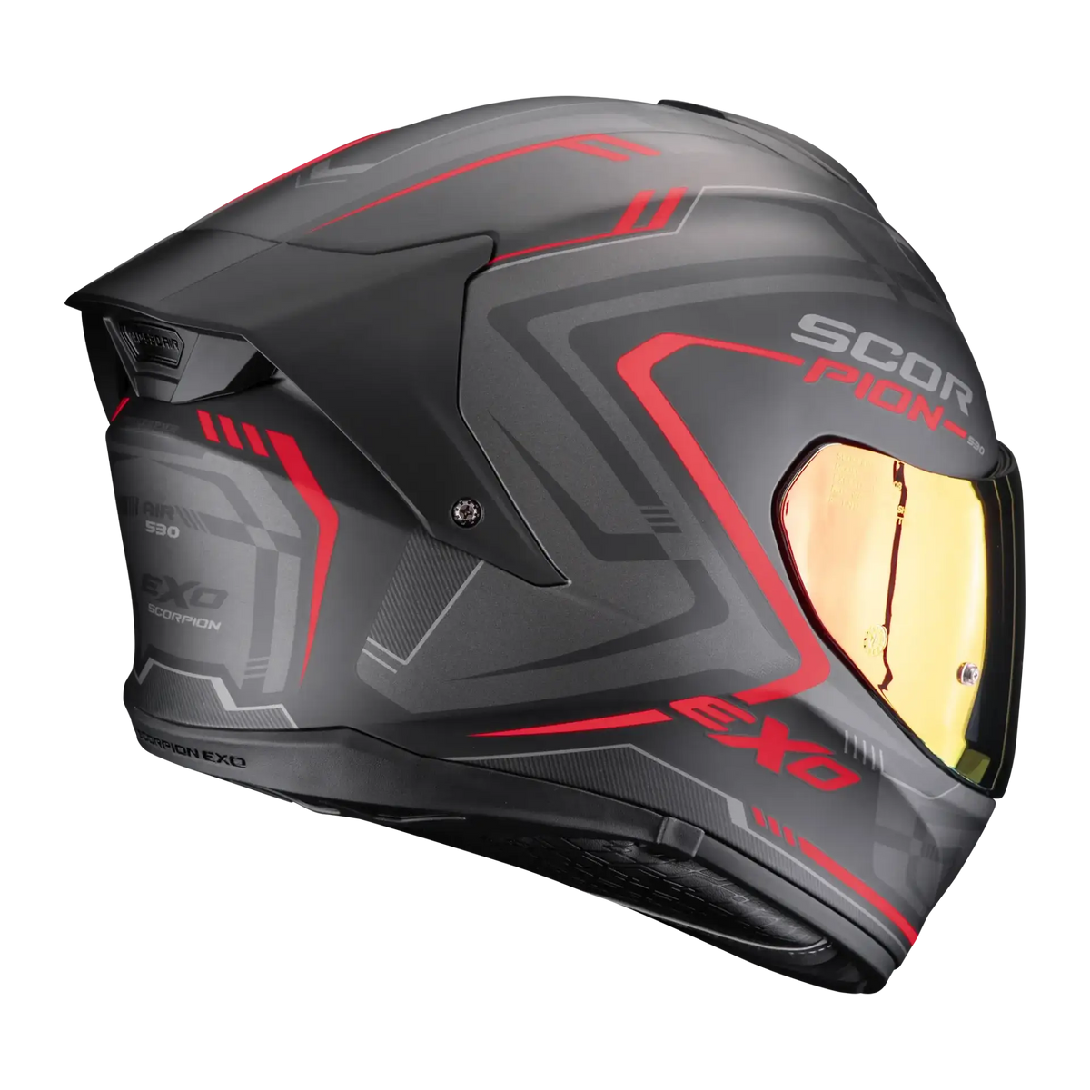 Scorpion EXO-530 Slope Matt Black Red