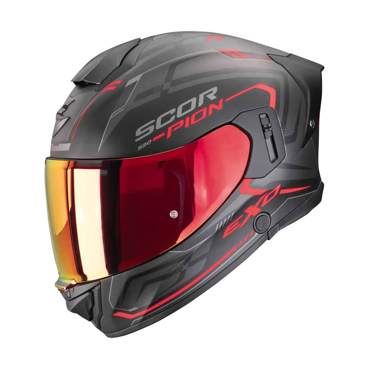 Scorpion EXO-530 Slope Matt Black Red