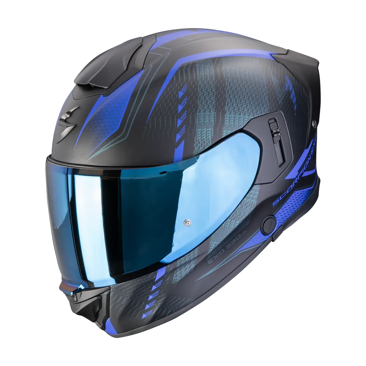 Scorpion EXO-530 Theras Matt Black Blue