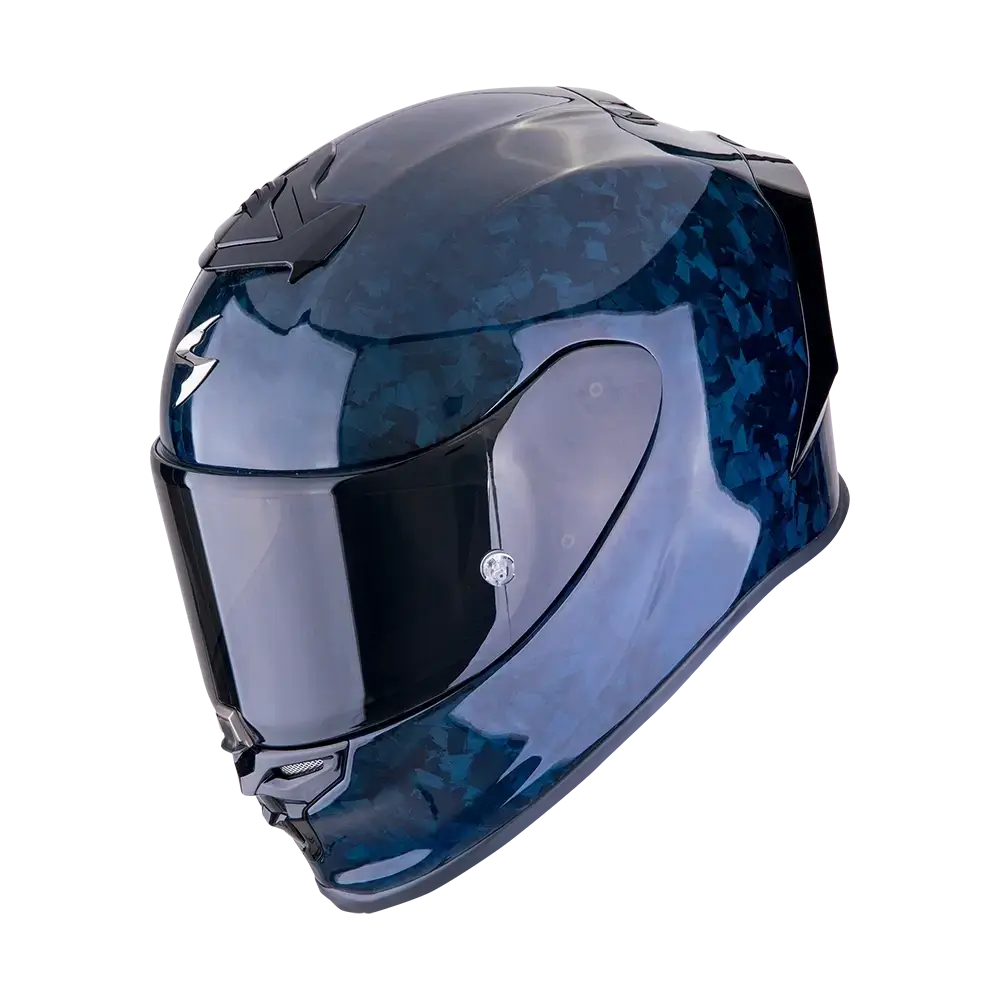 Scorpion EXO R1 EVO Carbon Air Onyx Blue motorhelm integraal