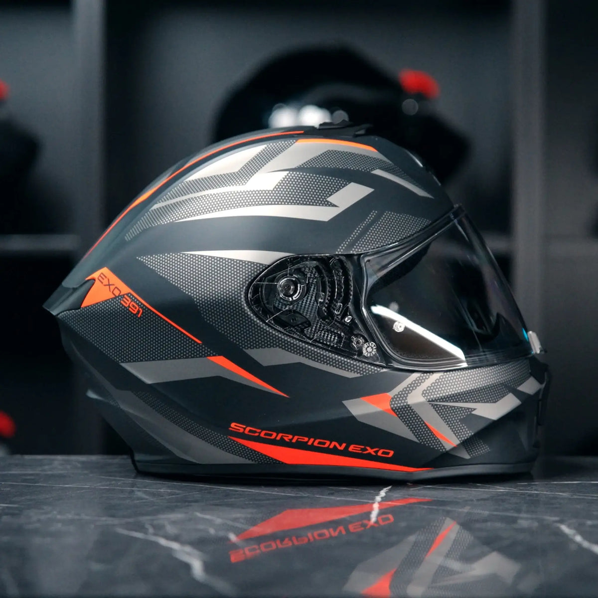 Scorpion Exo-391 AAXO Matt Black Red