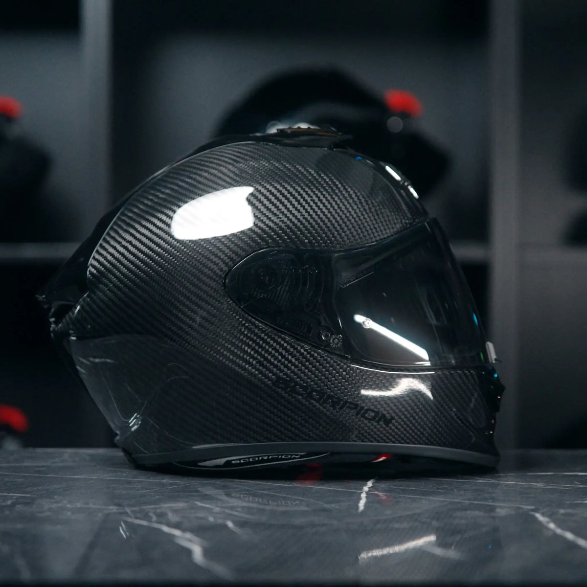 Scorpion Exo-1400 Evo II Carbon Air Solid Glossy Black