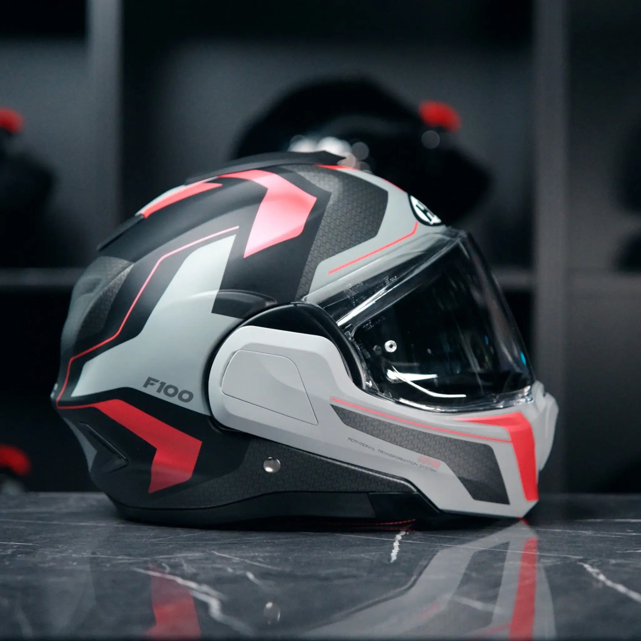 HJC F100 Bios Roze/Grijs
