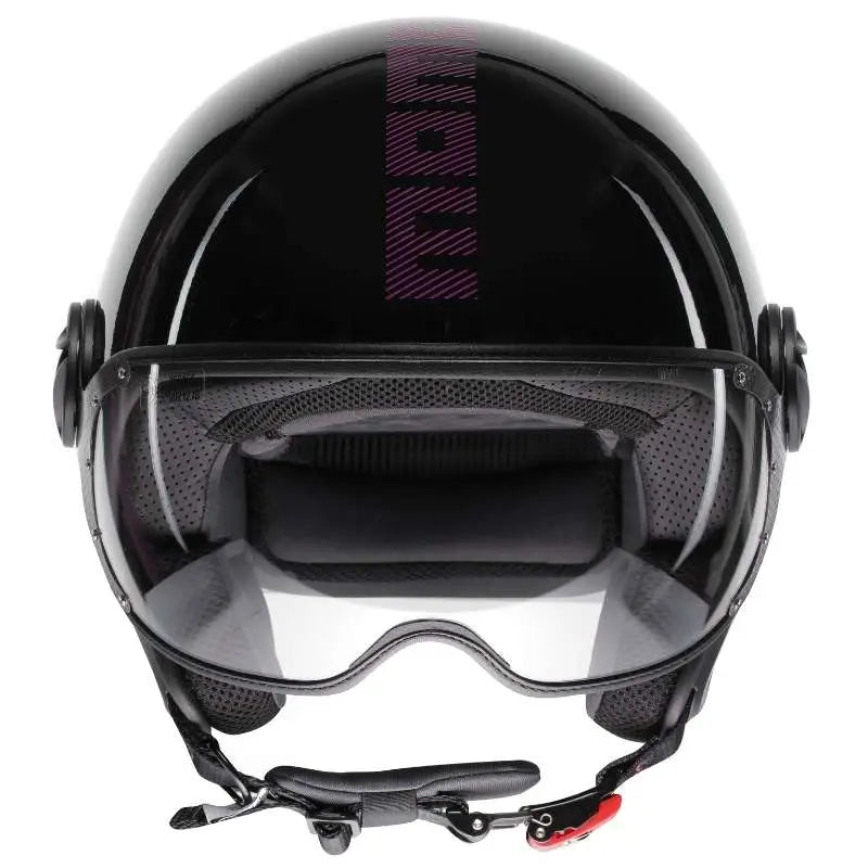Momo FGTR Classic Stripes Glossy Black Fuxia