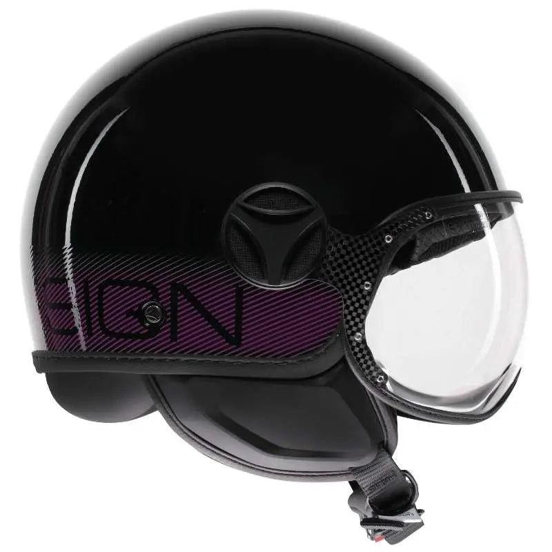 Momo FGTR Classic Stripes Glossy Black Fuxia