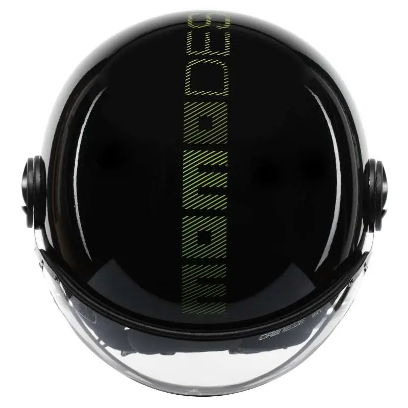 Momo FGTR Classic Stripes Glossy Black Yellow Fluo