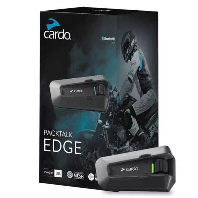 Cardo Packtalk Edge Single intercom voor motorrijders met dynamic mesh communicatie