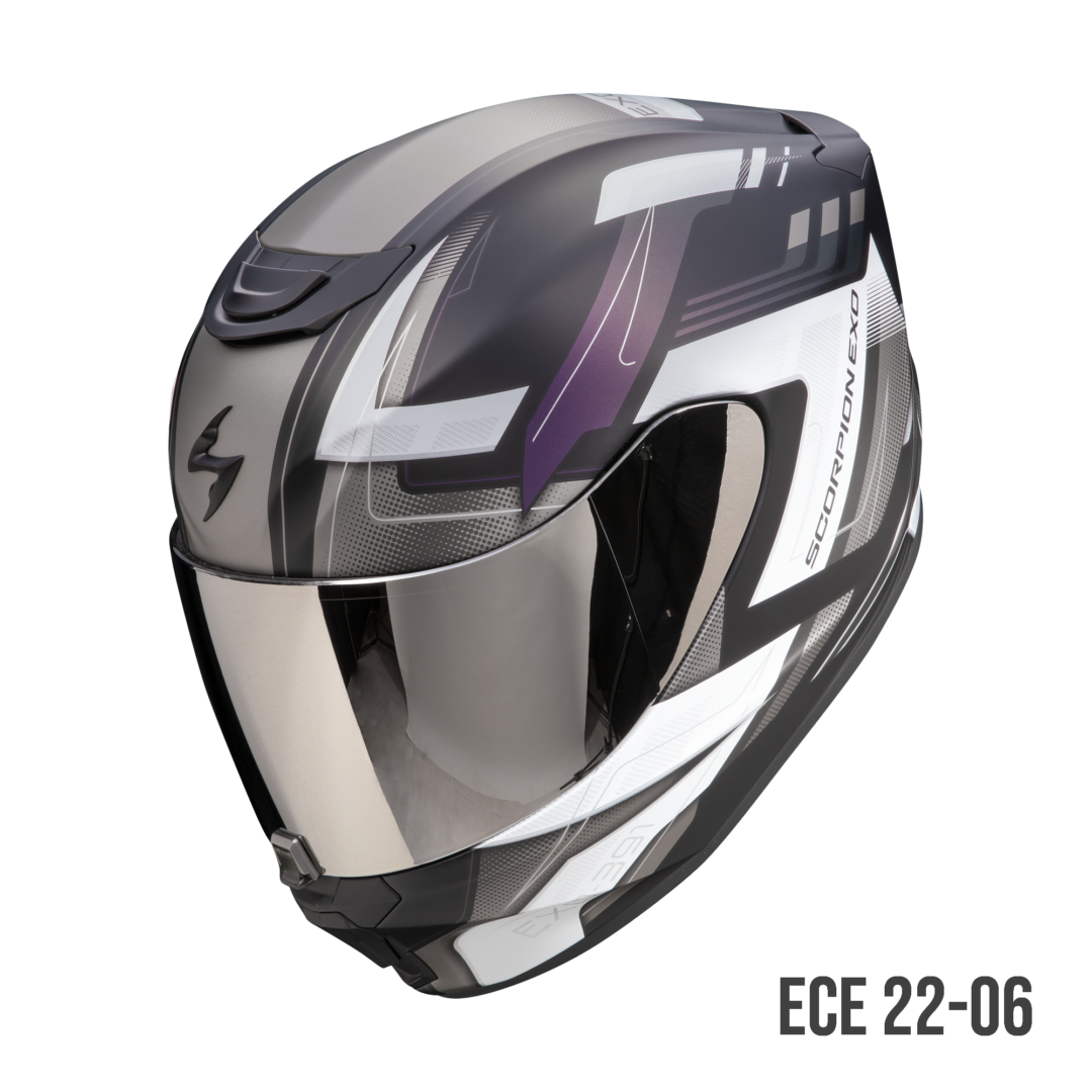Scorpion EXO-391 Captor Matt Black-Chameleon motorhelm met futuristisch ontwerp en chameleon afwerking