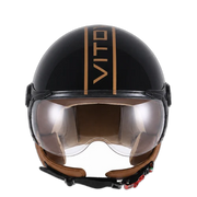 Helm Vito Jet Lavello Glans Zwart