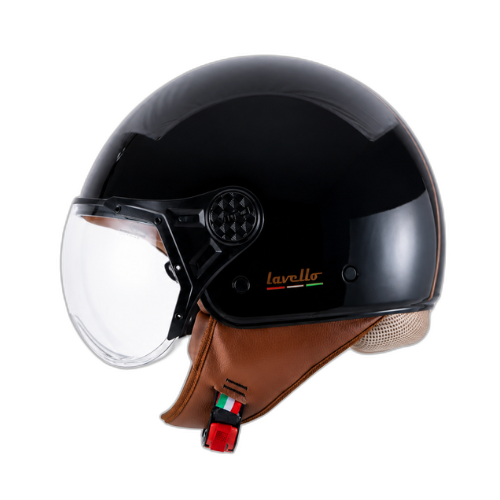 Helm Vito Jet Lavello Glans Zwart